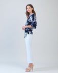 Signature Side Tie Top - Peony Blossom