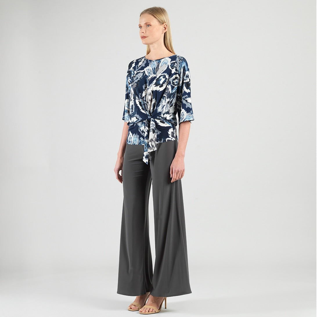 Signature Side Tie Top - Moonlit Floral – Clara Sunwoo