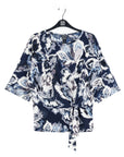 Side Tie Top - Moonlit Floral