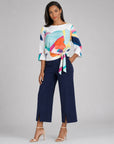 Signature Side Tie Top - Sunburst Petal - Final Sale