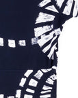 Dolman Short Sleeve Top - Track Line-Navy - Final Sale!