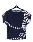 Dolman Short Sleeve Top - Track Line-Navy - Final Sale!