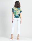 Dolman Short Sleeve Top - Floral Patch - Limited Sizes