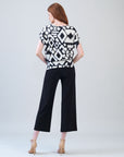 Crinkle Pleat Knit - Dolman Short Sleeve Top - Aztec - Final Sale
