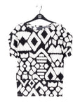 Crinkle Pleat Knit - Dolman Short Sleeve Top - Aztec - Final Sale