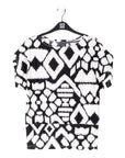 Crinkle Pleat Knit - Dolman Short Sleeve Top - Aztec - Final Sale