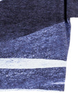 Silky Pleat Knit - Dolman Short Sleeve Top - Lunar Stripe - Final Sale
