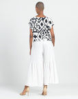 Crinkle Pleat Knit - Dolman Short Sleeve Top - Aztec - Final Sale