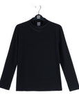 Mock Funnel Neck Top - Black