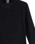 Mock Funnel Neck Top - Black
