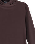 Mock Funnel Neck Top - Brown