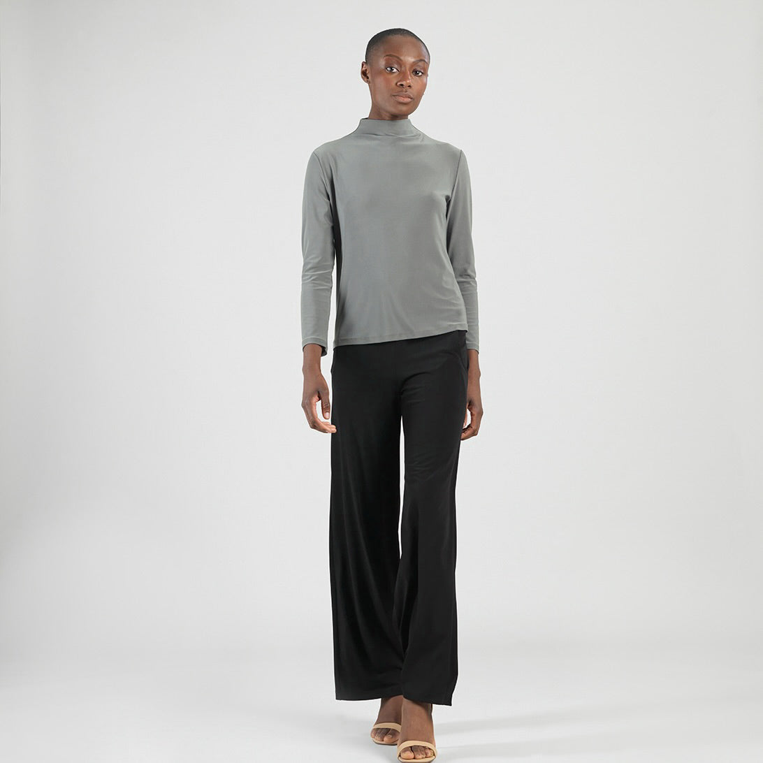 Mock Funnel Neck Top - Olive - Limited Sizes – Clara Sunwoo