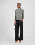 Mock Funnel Neck Top - Olive