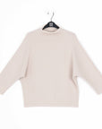 Chunky Ribbed - Funnel Neck Sweater Top - Sand - Final Sale!