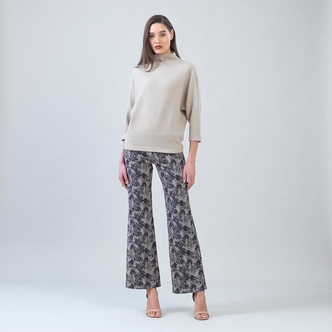 Plush Ribbed - Funnel Neck Sweater - Natural - Limited Sizes