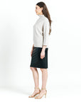 Chunky Ribbed - Funnel Neck Sweater Top - Sand - Final Sale!