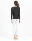 Signature Crew Neck Top - Black