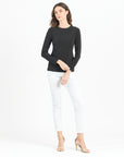 Signature Crew Neck Top - Black