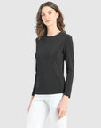 Signature Crew Neck Top - Black