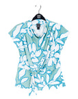 Drape Neck Loop Front Top - Paradise Petal - Final Sale
