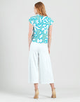 Drape Neck Loop Front Top - Paradise Petal - Final Sale