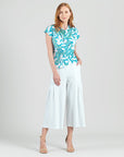 Drape Neck Loop Front Top - Paradise Petal - Final Sale