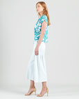 Drape Neck Loop Front Top - Paradise Petal - Final Sale