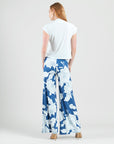 Drape Neck Loop Front Top - White - Final Sale