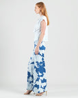 Drape Neck Loop Front Top - White - Final Sale