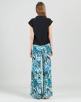 Drape Neck Loop Front Top - Black - Final Sale