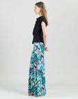 Drape Neck Loop Front Top - Black - Final Sale