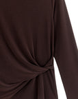 Side Twist Top - Brown