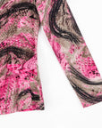 Butter Knit - Side Twist Top - Abstract Python