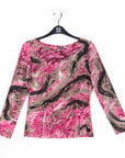 Butter Knit - Side Twist Top - Abstract Python