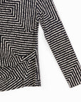 Side Twist Top - Geometric Stripe