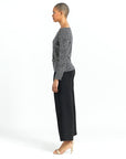 Side Twist Top - Geometric Stripe