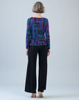 Side Twist Top - Track Stripe-Multi