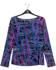 Side Twist Top - Track Stripe-Multi
