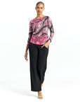 Butter Knit - Side Twist Top - Abstract Python
