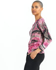 Butter Knit - Side Twist Top - Abstract Python