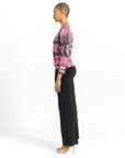 Butter Knit - Side Twist Top - Abstract Python