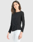 Side Twist Top - Black