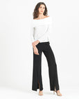 Ultra Cozy - Ruched Off-Shoulder Sweater Top - Ivory - Final Sale!
