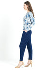 Butter Knit - Textured Dolman Sleeve Top - Mosaic Tile