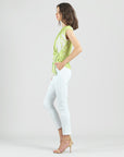 Slant Sleeve Side Tie Top - Floral Citrus - Limited Sizes!