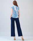 Crossover Faux Wrap Top - Acid Wash - Final Sale!