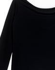 Modern Off Shoulder Top - Black