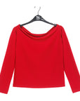 Modern Off Shoulder Top - Red