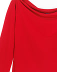Modern Off Shoulder Top - Red