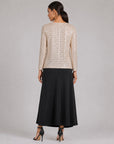 Shimmer Sequin - Center Ruched Top - Champagne - Final Sale